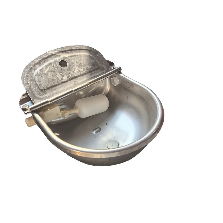 Damaly，Automatic Gravity-Fed Outdoor Pet Water Dispenser Bowl with Built-In Reservoir,  Dogs, Cats,Easyclean Material