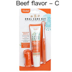 Pet Cleaning Tools Kit Dog Gum Care Products Kit Reduces Plaque & Tartar Buildup for Pet Universal Toothpaste Toothbrush Set