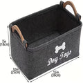 Pet dog toy felt storage box home storage basket dirty clothes storage bag storage basket Pet dog toy felt storage box