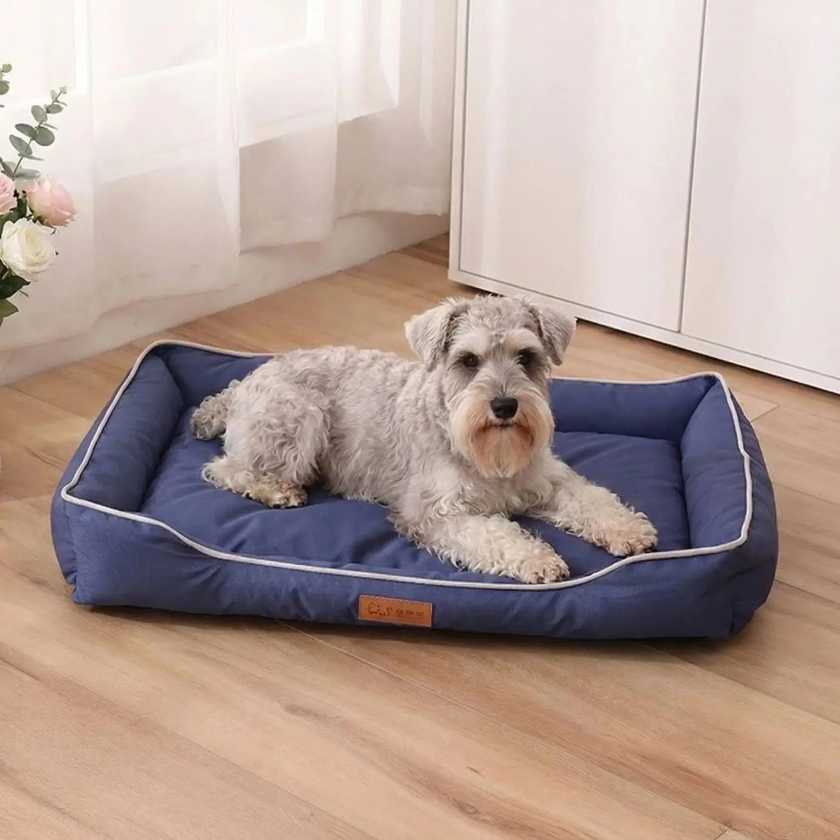 Waterproof Dog Bed Oxford Fabric Square Pet Cat Bed Mat Breathable Crate Pad for All Seasons Wholesale Scratch Resistance Supply