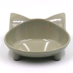 Pet Bowl Melamine Non-slip Cute Cat-shaped Color Melamine Cat Bowl Pet Supplies