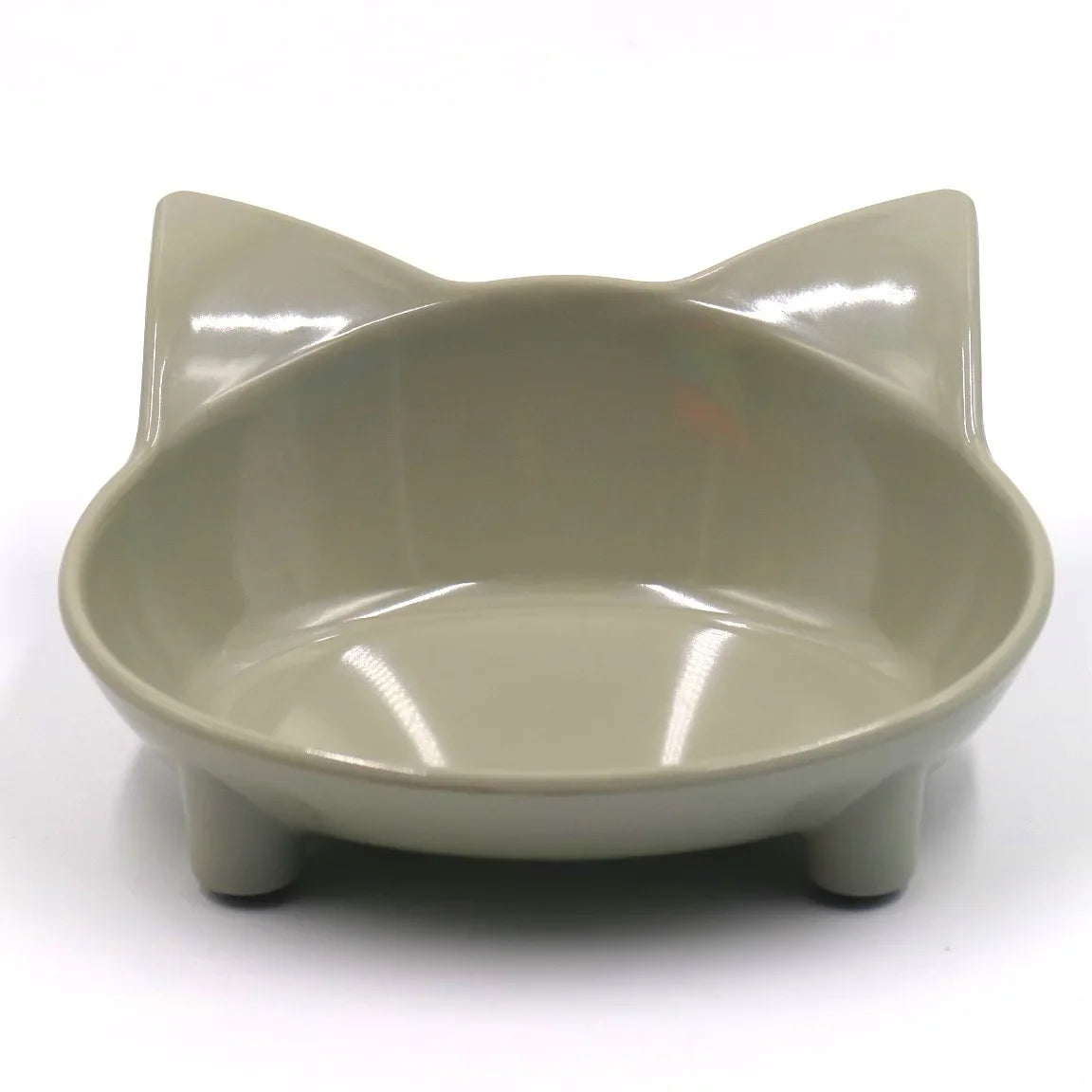 Pet Bowl Melamine Non-slip Cute Cat-shaped Color Melamine Cat Bowl Pet Supplies