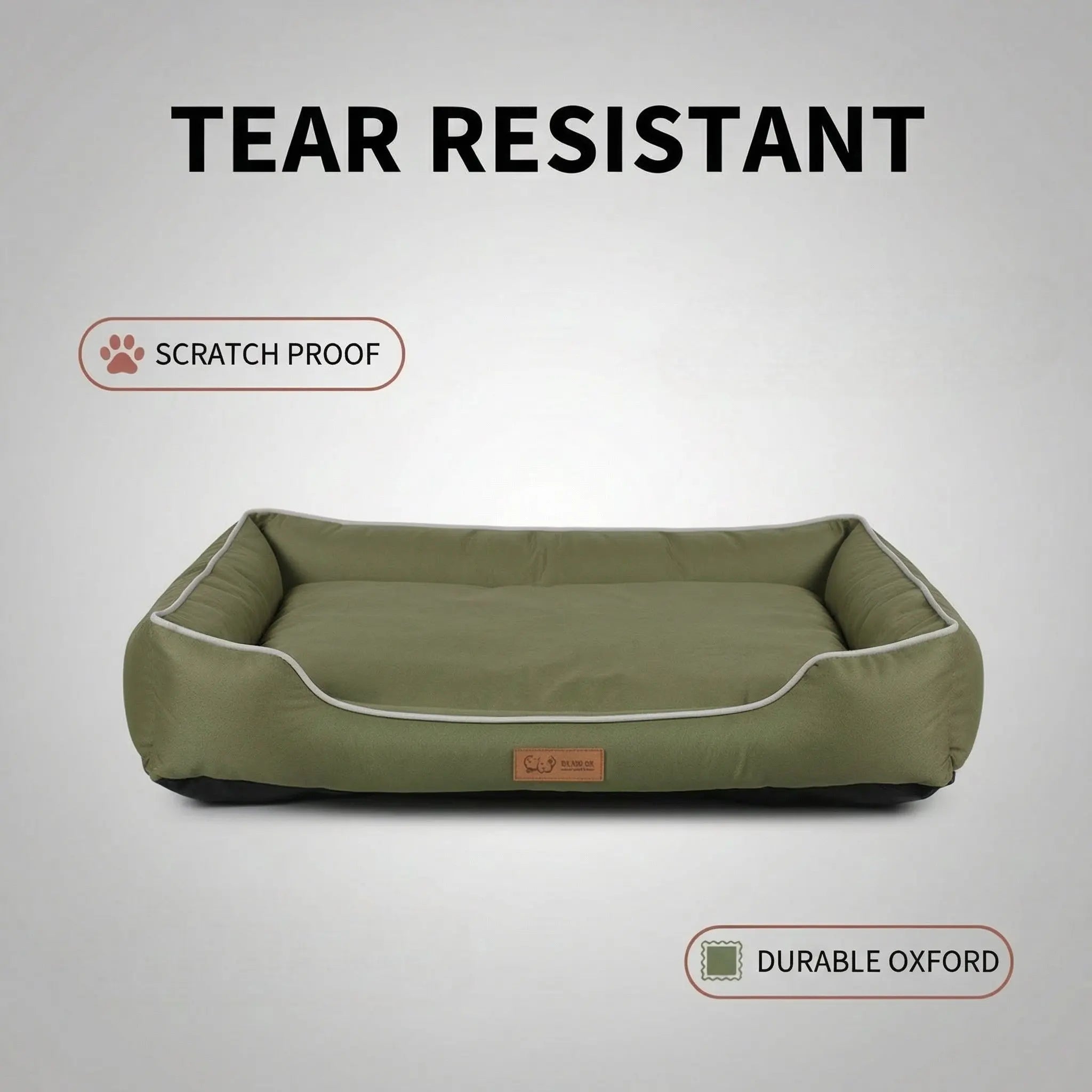 Waterproof Dog Bed Oxford Fabric Square Pet Cat Bed Mat Breathable Crate Pad for All Seasons Wholesale Scratch Resistance Supply