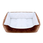 Bed for Dog Cat Pet Square Plush Kennel Medium Small Dog Sofa Bed Cushion Pet Calming Dog Bed House Pet Supplies Winter