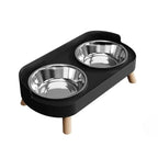 A Colorful Dopamine Pet Double Bowl Fashion Feeding Large Capacity Stainless Steel Dog Bowl Drinking Water Neck Cat Double Bowl
