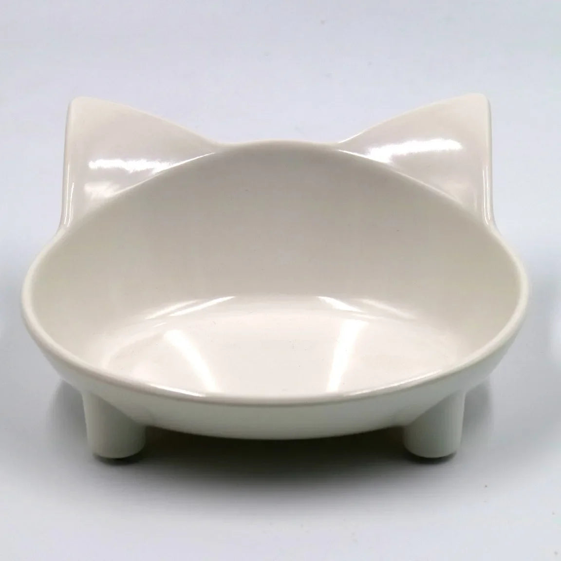 Pet Bowl Melamine Non-slip Cute Cat-shaped Color Melamine Cat Bowl Pet Supplies