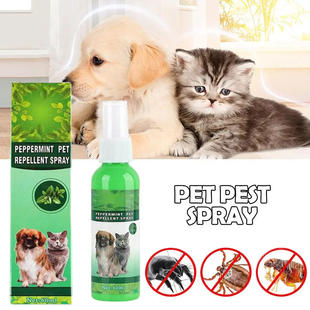 New High-end Pet Flea Killer Drops 60ml Anti Fleas Cats Ticks Lice Mite Removal Relieve Itching Antiseptic Pet Wound & Skin Care