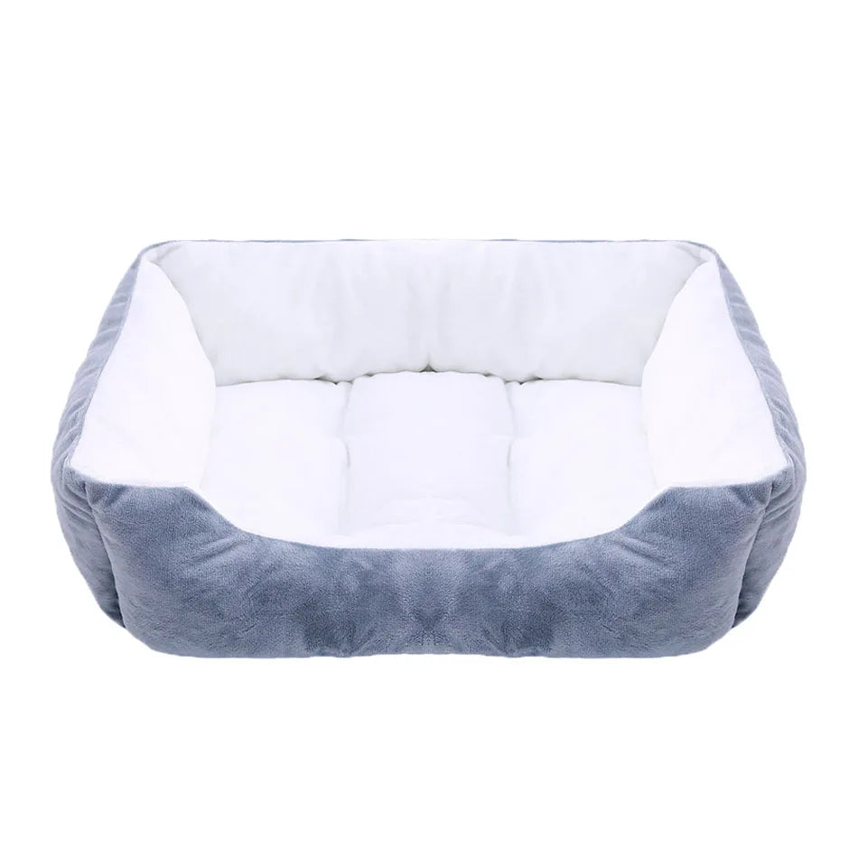 Bed for Dog Cat Pet Square Plush Kennel Medium Small Dog Sofa Bed Cushion Pet Calming Dog Bed House Pet Supplies Winter