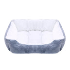 Bed for Dog Cat Pet Square Plush Kennel Medium Small Dog Sofa Bed Cushion Pet Calming Dog Bed House Pet Supplies Winter