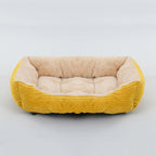 Bed for Dog Cat Pet Square Plush Kennel Medium Small Dog Sofa Bed Cushion Pet Calming Dog Bed House Pet Supplies Winter