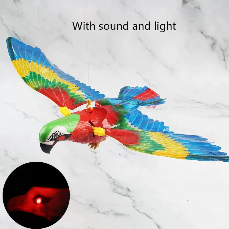 Simulation Bird Interactive Cat Toys Electric Hanging Eagle Flying Bird Cat Teasering Play Cat Stick Scratch Rope Pet Toys
