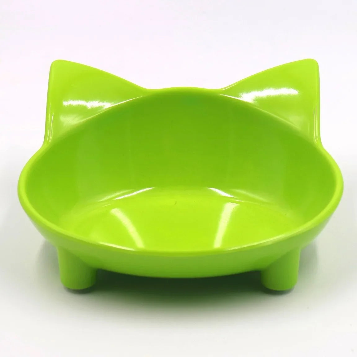 Pet Bowl Melamine Non-slip Cute Cat-shaped Color Melamine Cat Bowl Pet Supplies