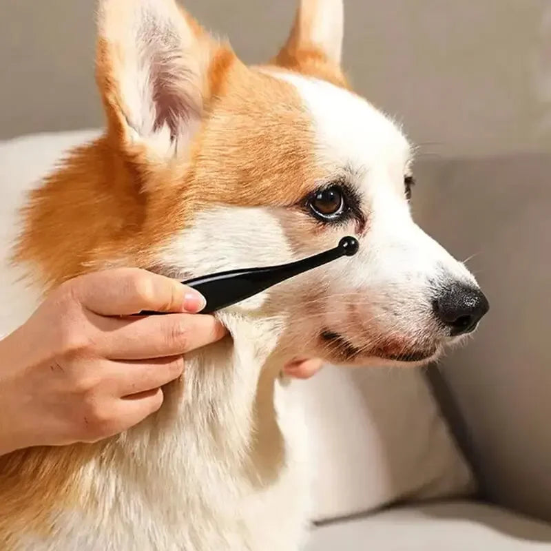Pet Tear Stain Removal Brush Eye Cleaning Tear Stain Powder Brush Eye Poo Brush Makeup Brush Eye Cleaning Tool for Dog and Cat