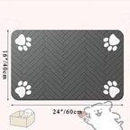Pet Feeding Dropshipping Pet Placemat for Food and Water Bowl, with Waterproof Rubber Backing, Quick Dry Water Mat for Dog Cat
