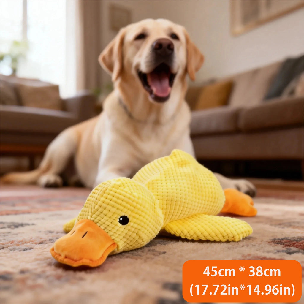 Dog Toy Plush,Sleeping Duck With Sound Pet Interactive Plush Bite Resistant Teeth Grinding Puppy Cat Relieve Boredom Pet Product