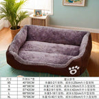 Large Pet House Dog Bed Cat Mat Long Plush Deep Sleeping Warm Soft Small Dog Cushion Calm Beds for Puppy Chihuahua