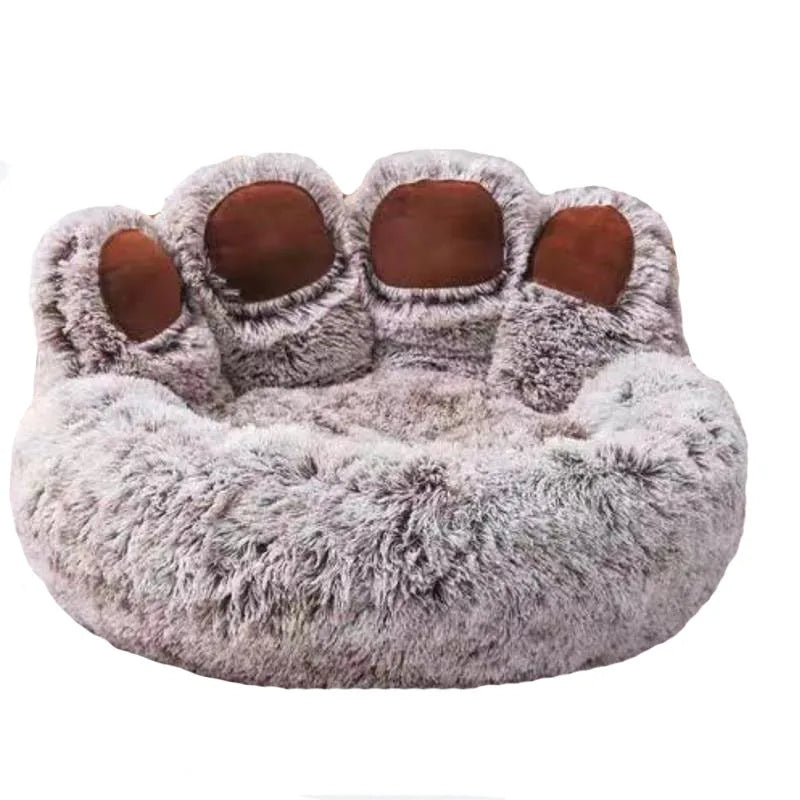 Fluffy Dog Bed Winter Plush Kennel Accessories Pet Products Large Dogs Beds Bedding Sofa Basket Small Mat Cats Big Cushion Puppy