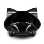 Pet Bowl Melamine Non-slip Cute Cat-shaped Color Melamine Cat Bowl Pet Supplies