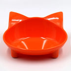 Pet Bowl Melamine Non-slip Cute Cat-shaped Color Melamine Cat Bowl Pet Supplies
