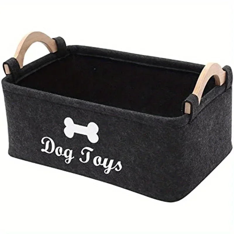 Pet dog toy felt storage box home storage basket dirty clothes storage bag storage basket Pet dog toy felt storage box