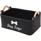 Pet dog toy felt storage box home storage basket dirty clothes storage bag storage basket Pet dog toy felt storage box