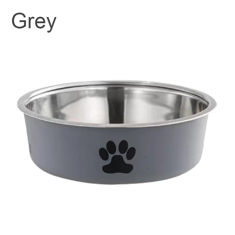 1PC A pet stainless steel cat and dog bowl is non slip Easy To Clean Durable Small Pet Bowl Stainless Steel Pet Food Bowl