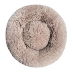 40-90cm Soft Large Cat Bed Round Warm Winter Plush Medium Dog Sofa Bed Full Filling Small Dog House Soft Cat Kennel Accessories