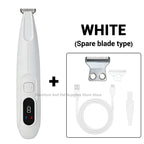 New LED/UV light dog paw trimmer fully waterproof pet hair trimmer with LED anti misoperation display screen dog and cat trimmer