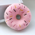 Soft Dog Donuts Plush Pet Dog Toys For Dogs Chew Toy Cute Puppy Squeaker Sound Toys Funny Puppy Small Medium Dog Interactive Toy