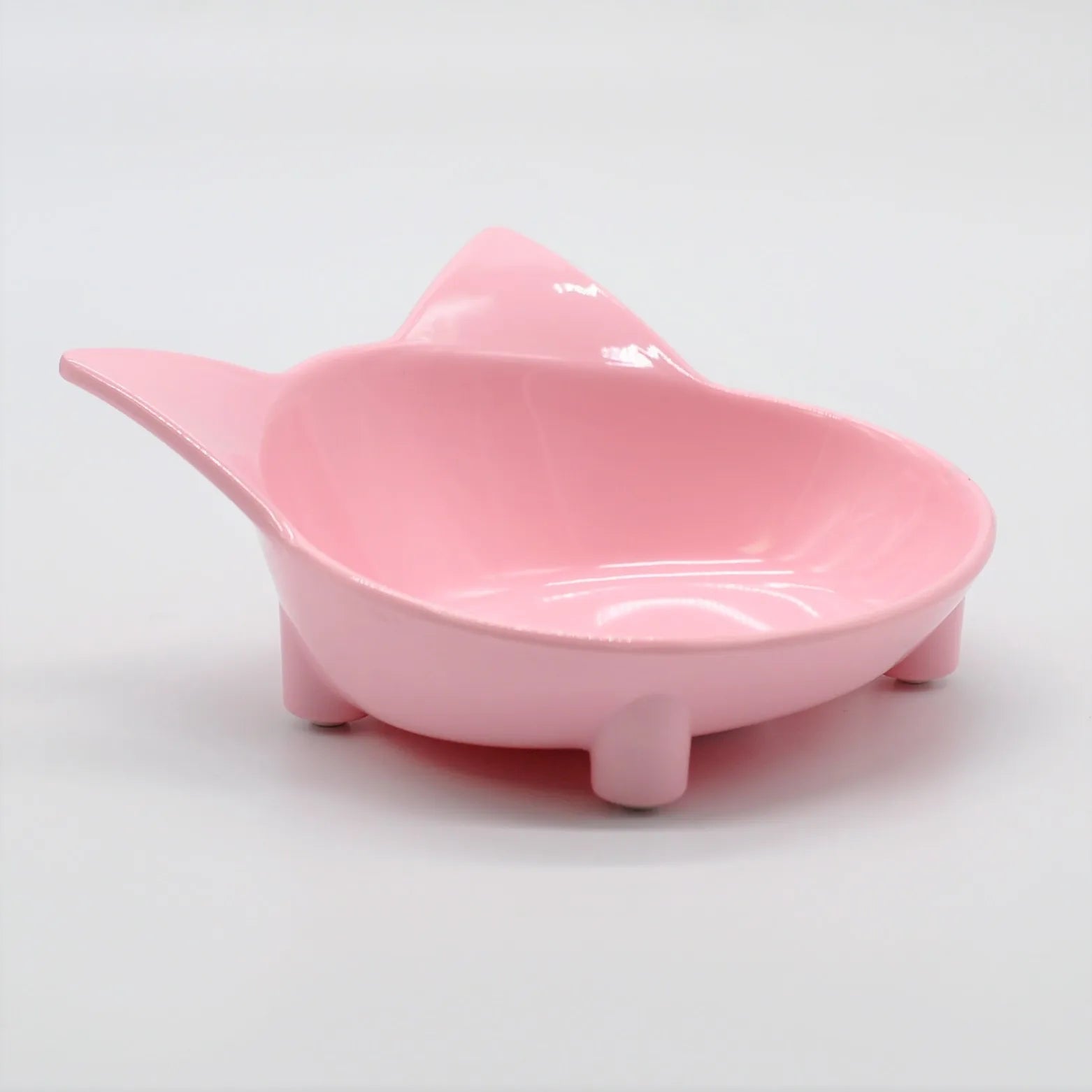 Pet Bowl Melamine Non-slip Cute Cat-shaped Color Melamine Cat Bowl Pet Supplies