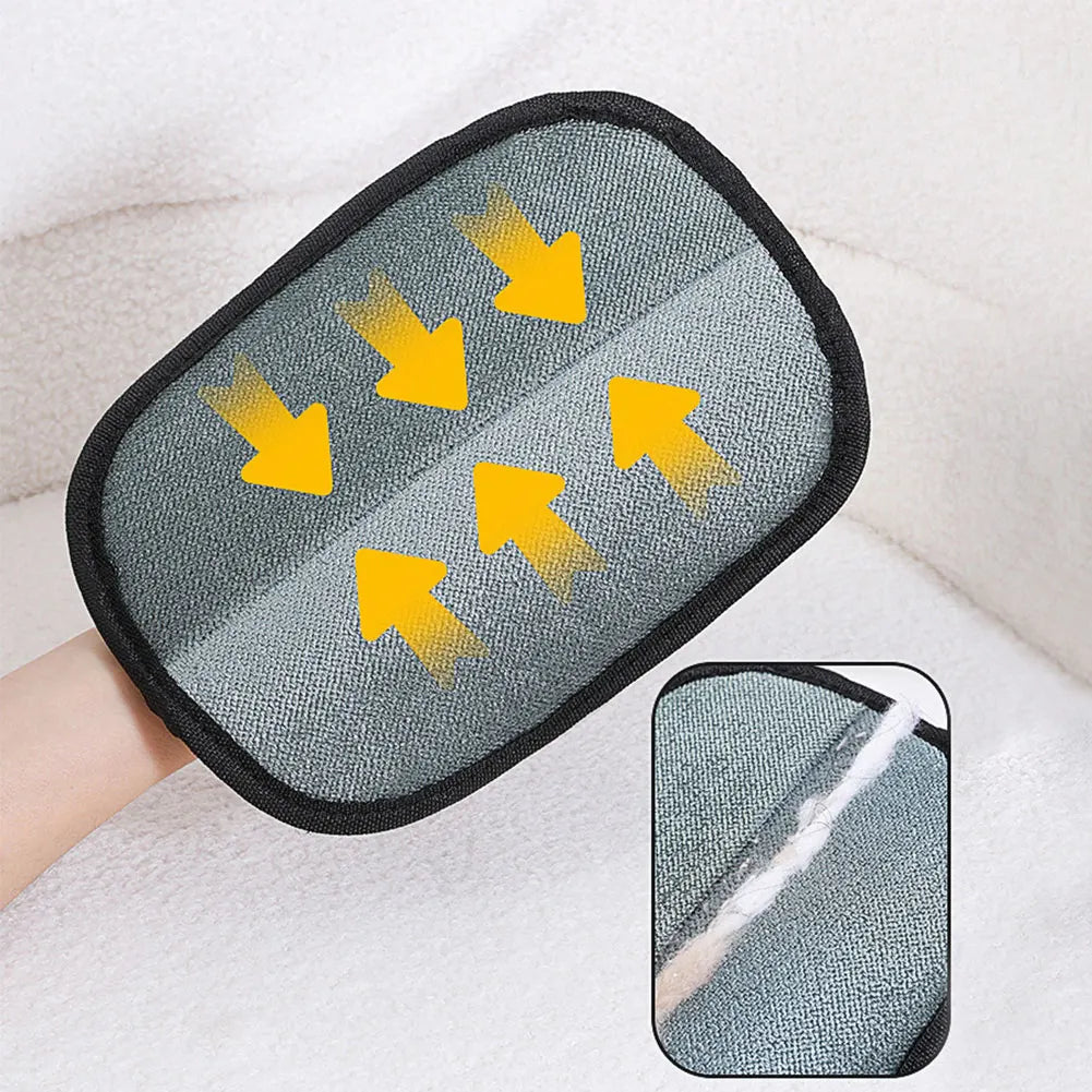 Pet Hair Remover Mitt Deshedding Brush Glove for Dog Cat Rabbit with Long/Short/Curly Hair