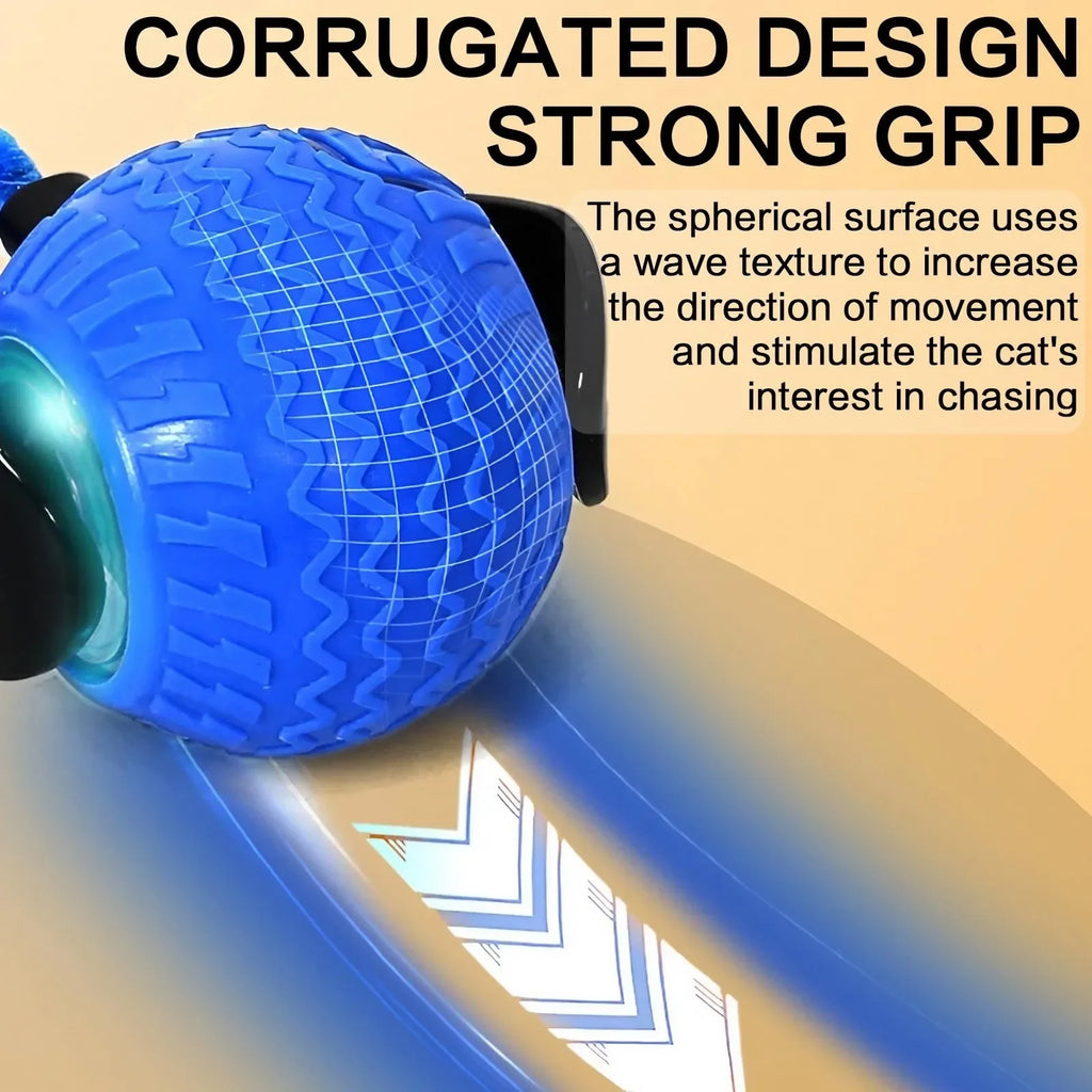 Automatic Rotating Smart LED Interactive Cat Teasing Ball Obstacle Avoidance Playful Pets Toy