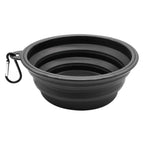Silicone Portable Pet Folding Bowl 350/1000ML Cat Feeder with Hanging Hook Outdoor Cat Cat Food Bowl Pet Accessories