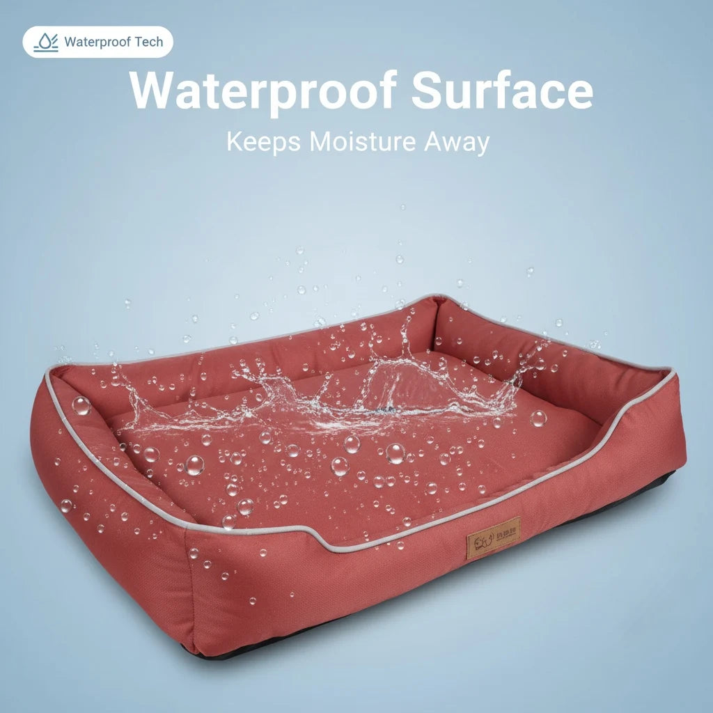 Waterproof Dog Bed Oxford Fabric Square Pet Cat Bed Mat Breathable Crate Pad for All Seasons Wholesale Scratch Resistance Supply